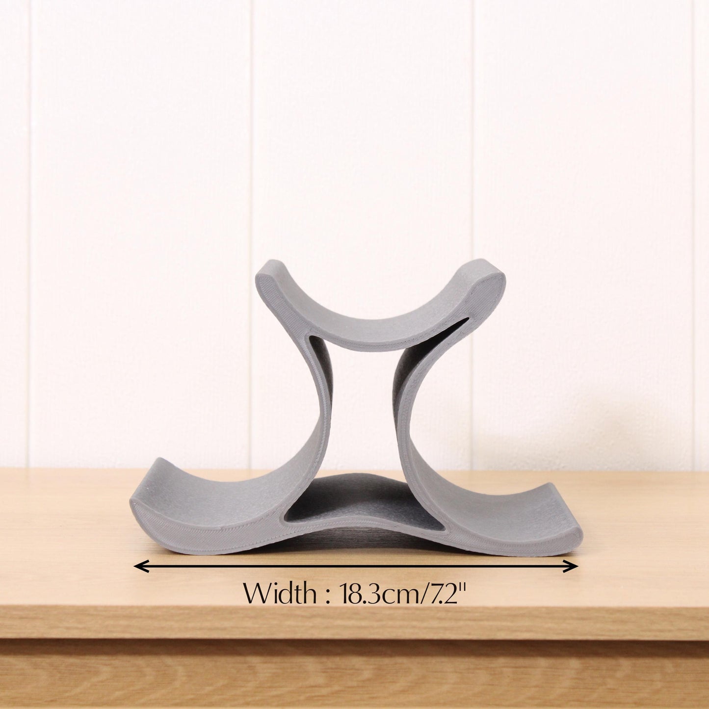 Mini Celeste Wine Rack, 3 Bottle Countertop Wine Stand, Vertical Display Wine Storage for Wine Lovers