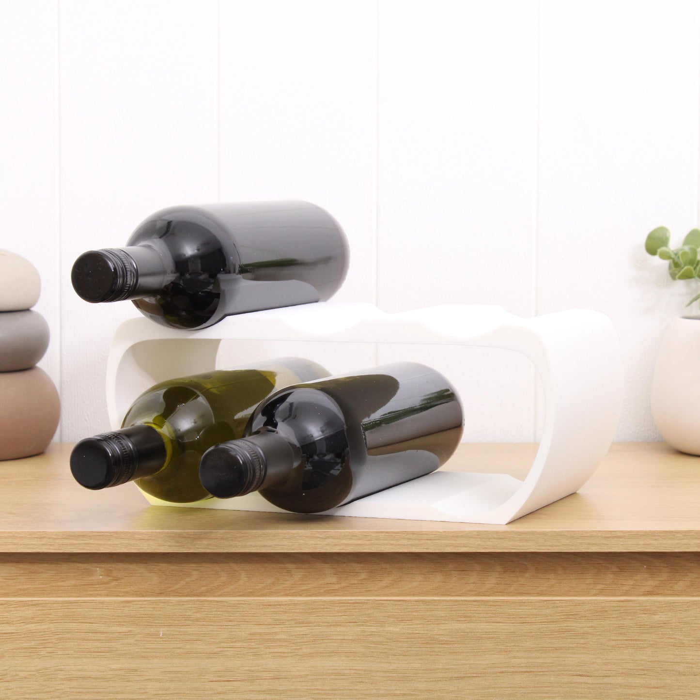 Lusso Wine Rack, Countertop Wine Holder for Wine Lovers and home bars