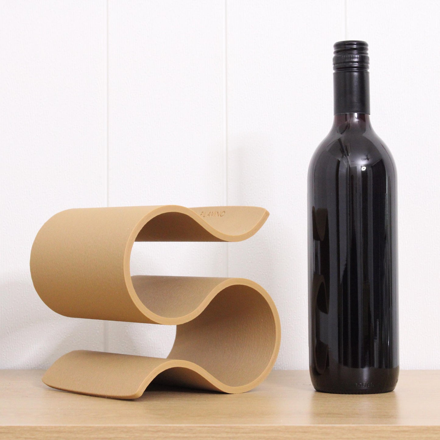 Mini Wavy Wine Rack, Small 2 bottle Wine Stand Home Organisation