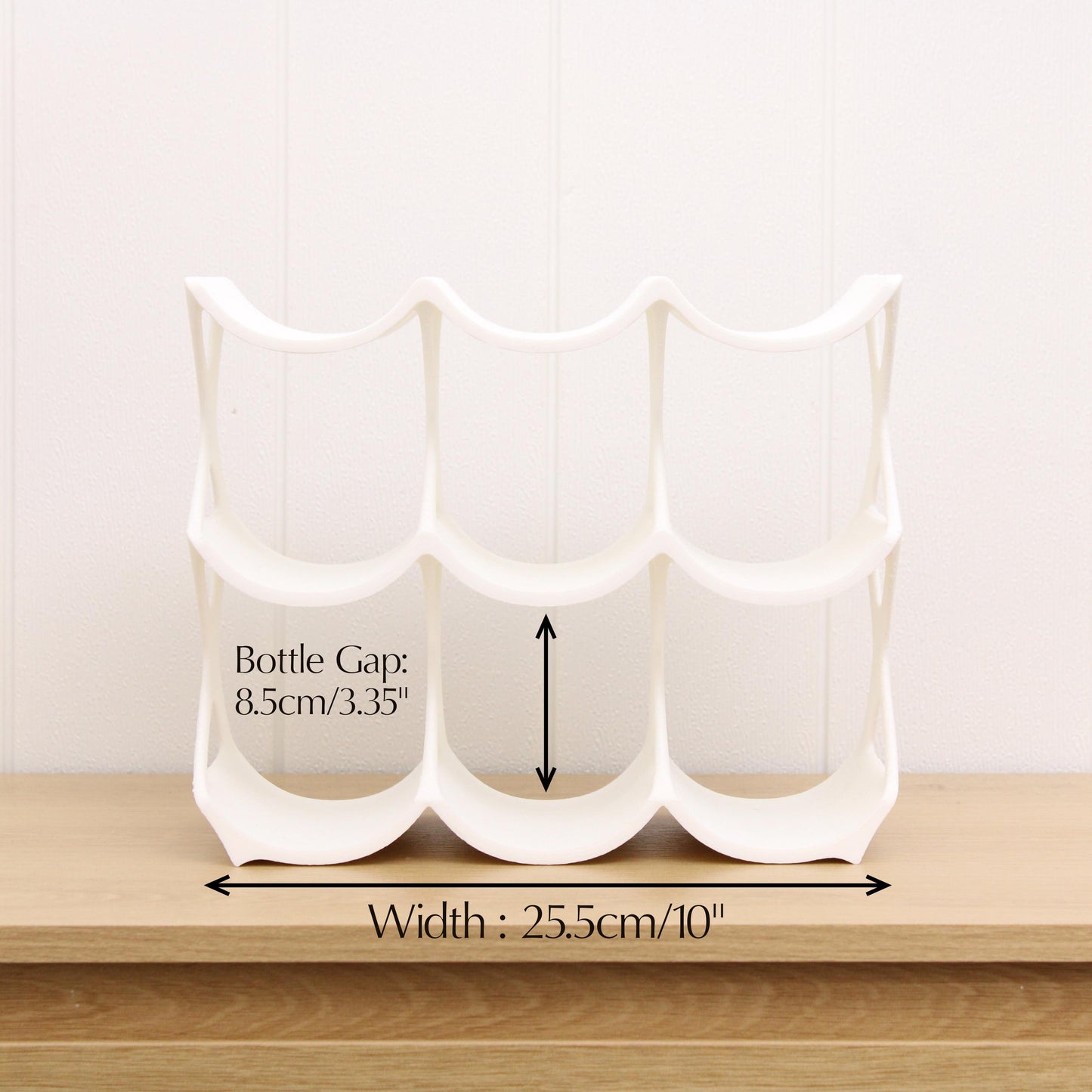 Modern Countertop Wine Rack, Edgy Large Modern Counter 9 Bottle Wine Stand, Vertical Display Wine Storage for Wine Lovers.