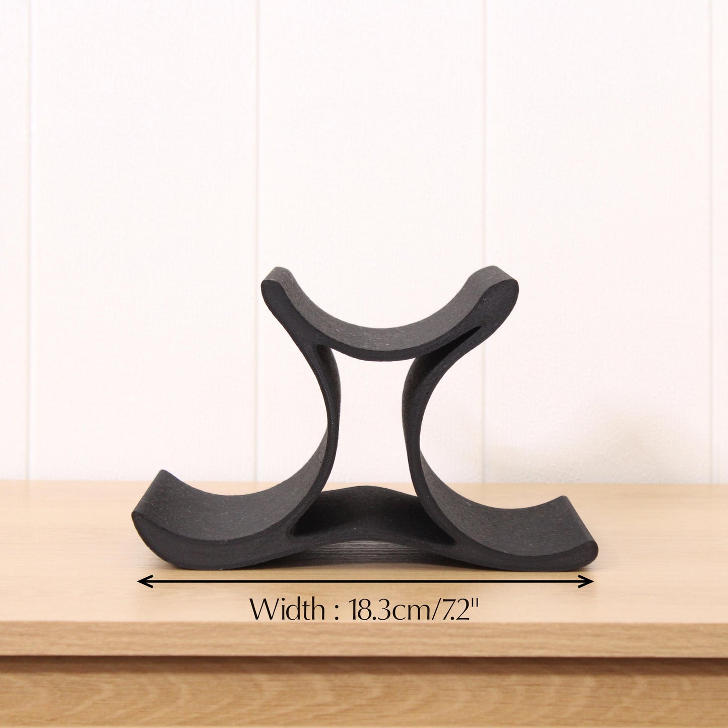 Mini Celeste Wine Rack, 3 Bottle Countertop Wine Stand, Vertical Display Wine Storage for Wine Lovers