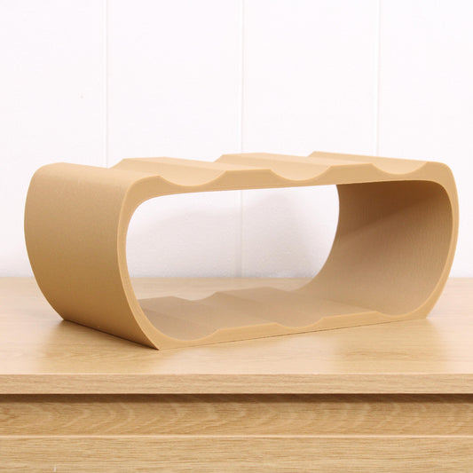 Lusso 6 Bottle Countertop Wine Rack in Brown