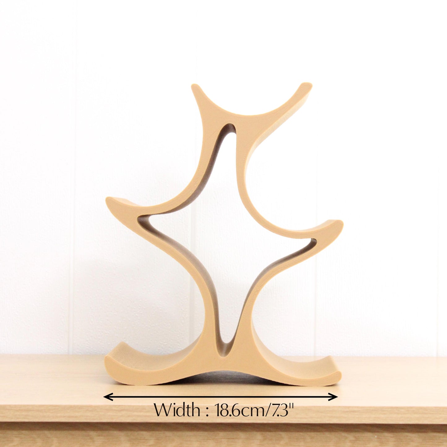 Celeste Wine Rack, 5 Bottle Countertop Wine Stand, Vertical Display Wine Storage for Wine Lovers