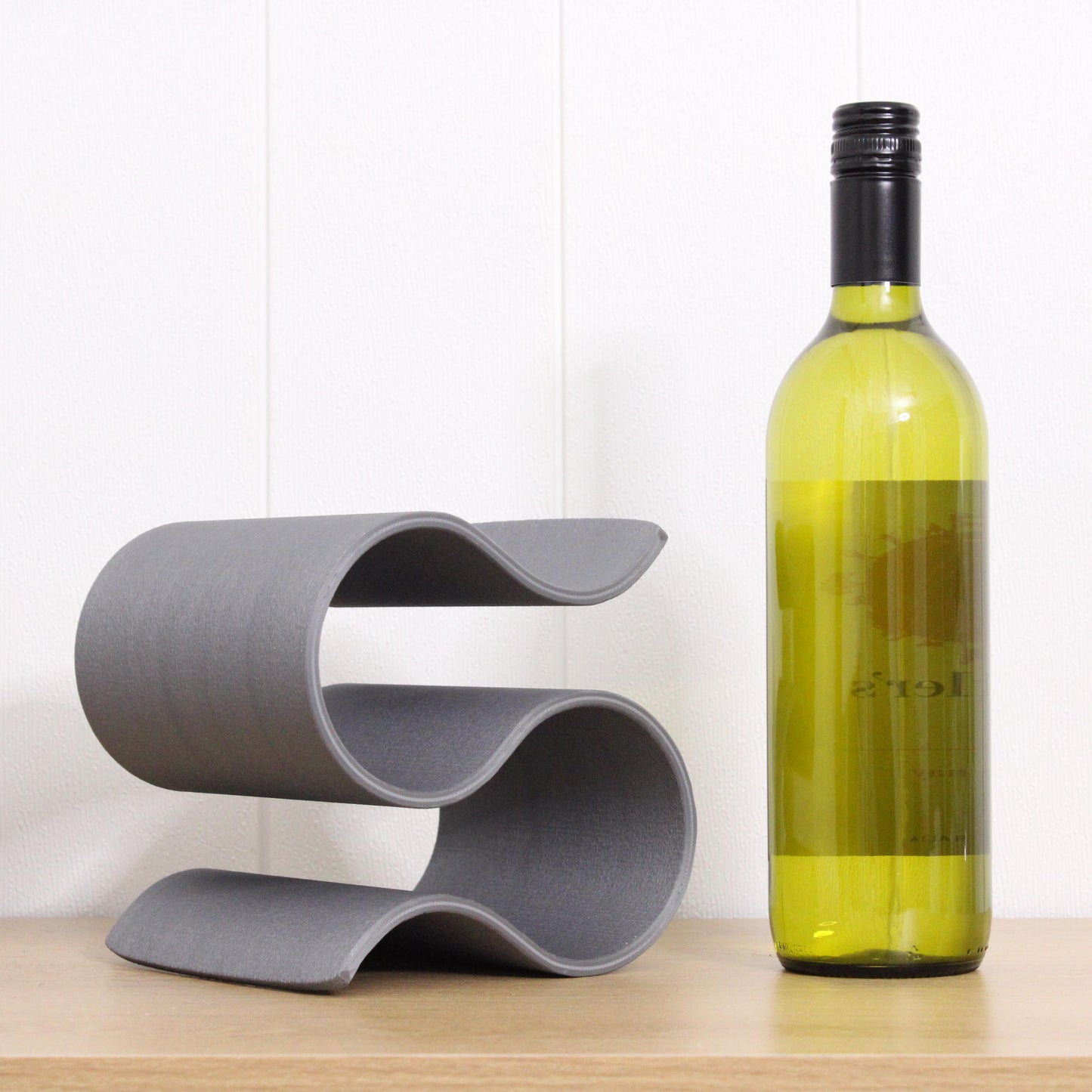 Mini Wavy Wine Rack, Small 2 bottle Wine Stand Home Organisation
