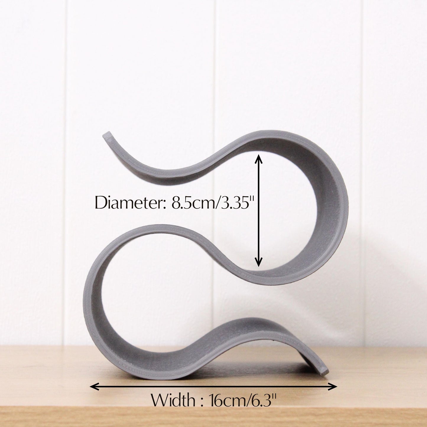 Mini Wavy Wine Rack, Small 2 bottle Wine Stand Home Organisation