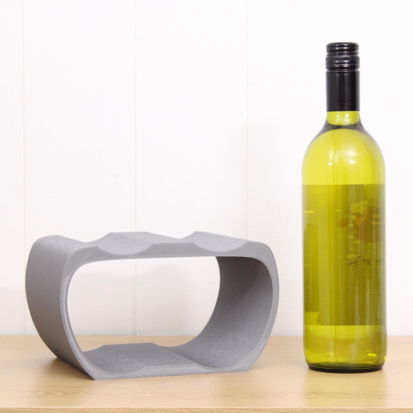 Lusso Wine Rack, 4 Bottle Countertop Wine Holder for Wine Lovers and home bars