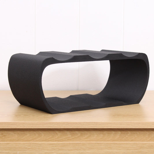 Lusso 6 Bottle Countertop Wine Rack in Black