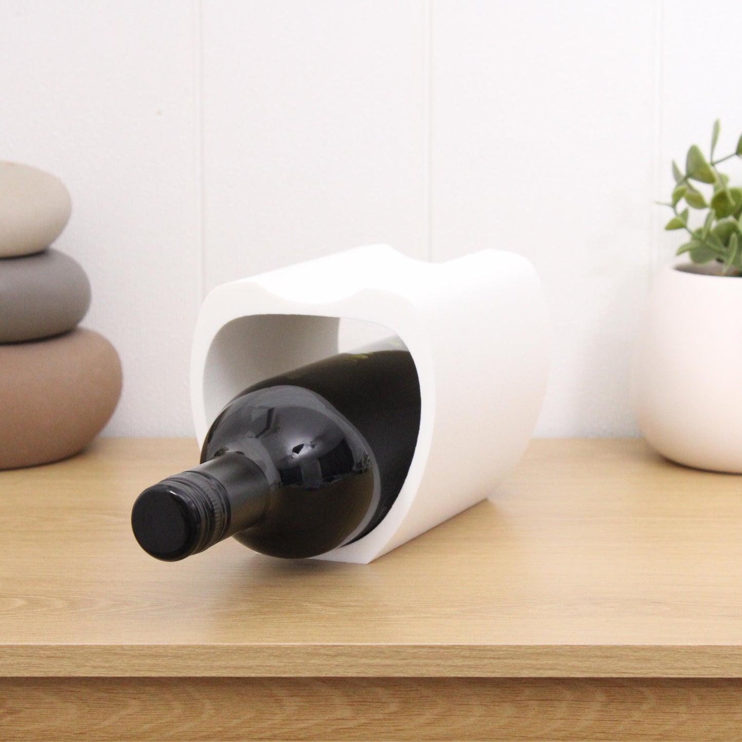 Lusso Wine Rack, 2 Bottle Countertop Wine Holder for Wine Lovers and home bars