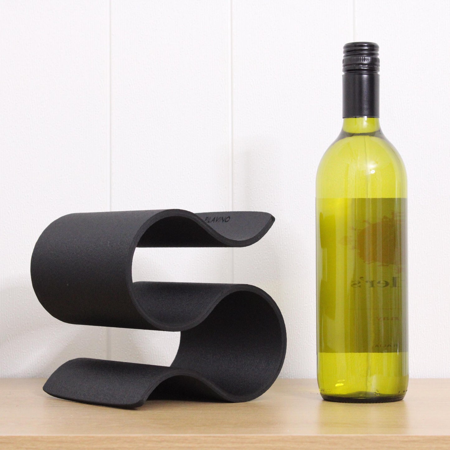 Mini Wavy Wine Rack, Small 2 bottle Wine Stand Home Organisation