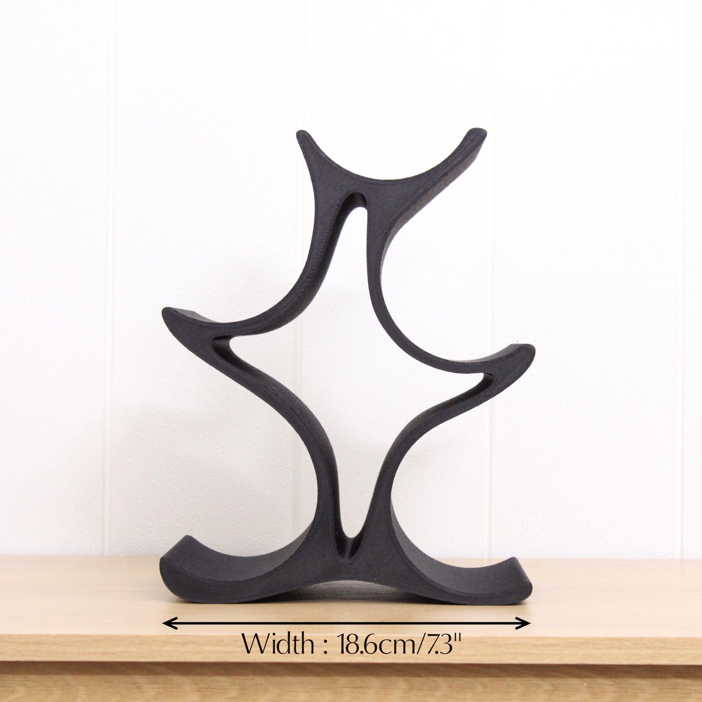 Celeste Wine Rack, 5 Bottle Countertop Wine Stand, Vertical Display Wine Storage for Wine Lovers