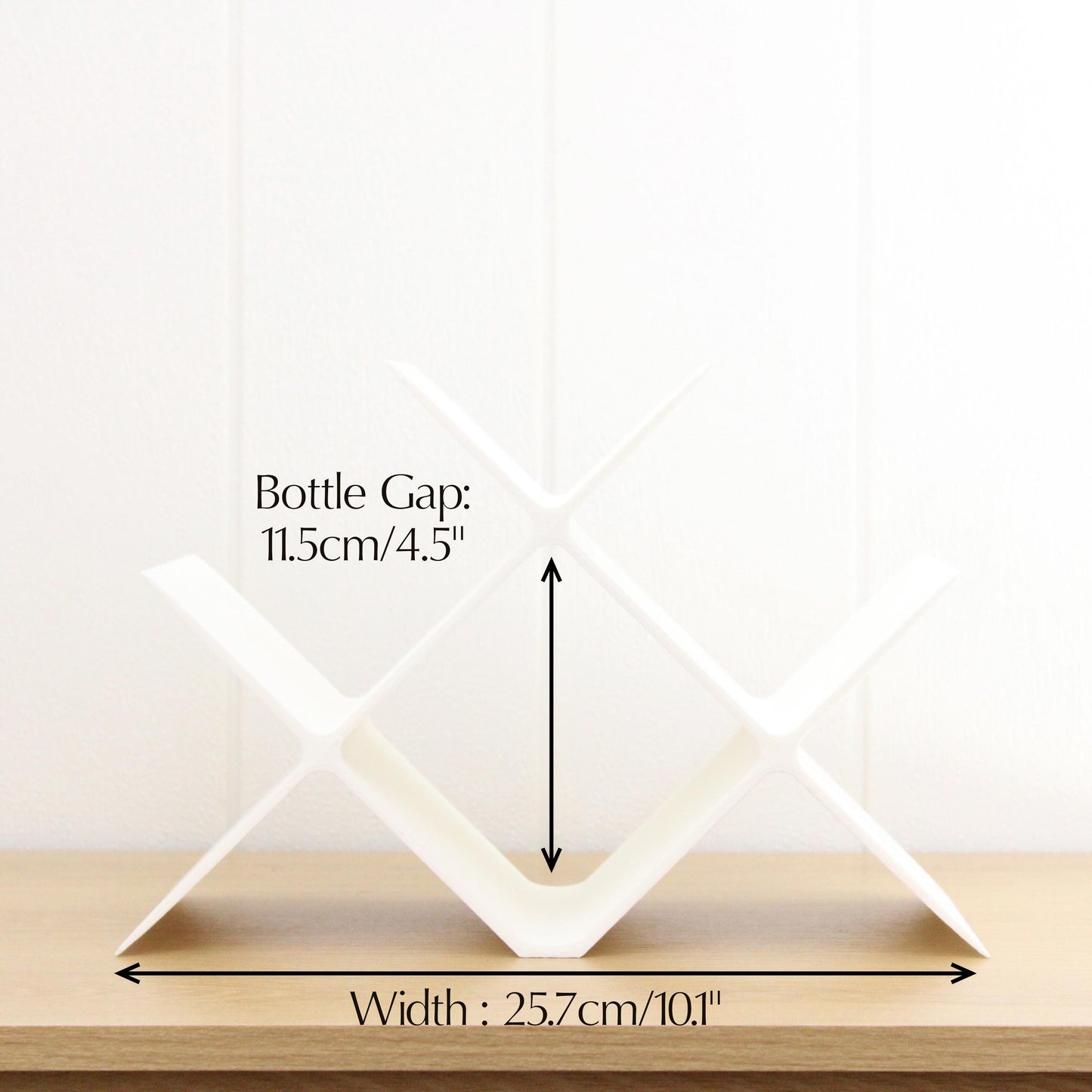 Countertop Wine Rack, Cross Large Modern Counter 4 Bottle Wine Stand, Modern Vertical Display Wine Storage for Wine Lovers.