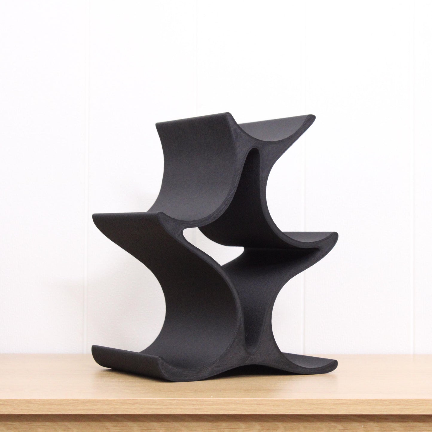 Celeste Wine Rack, 5 Bottle Countertop Wine Stand, Vertical Display Wine Storage for Wine Lovers