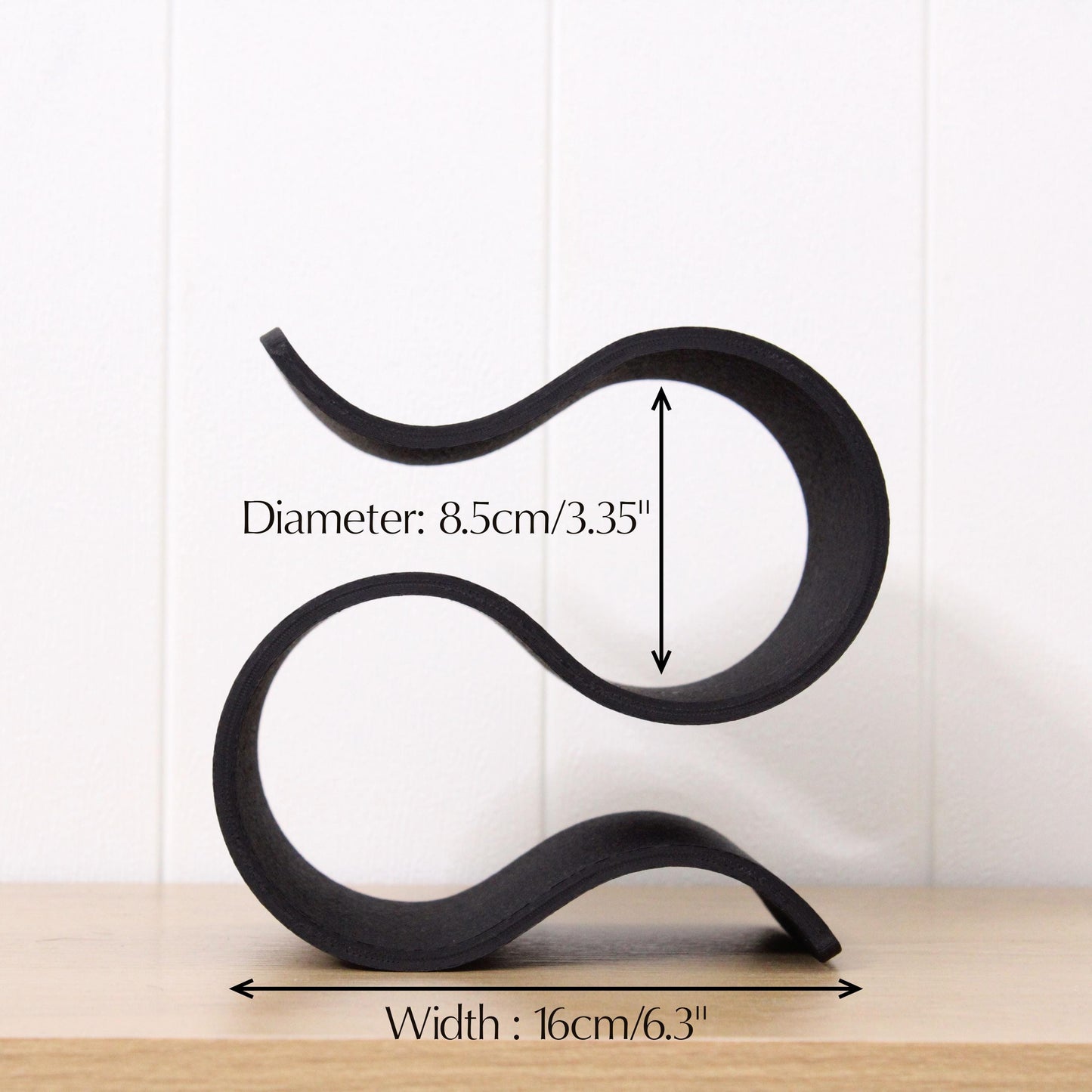 Mini Wavy Wine Rack, Small 2 bottle Wine Stand Home Organisation