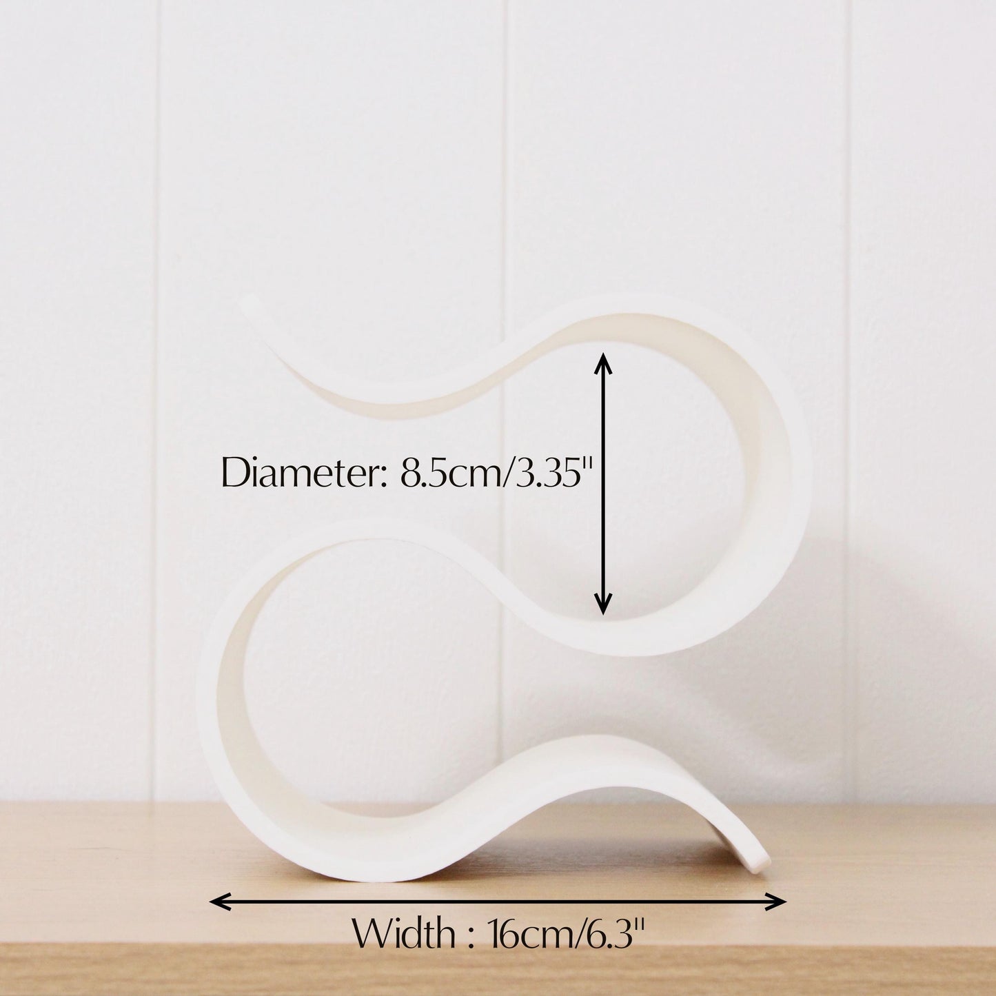 Mini Wavy Wine Rack, Small 2 bottle Wine Stand Home Organisation