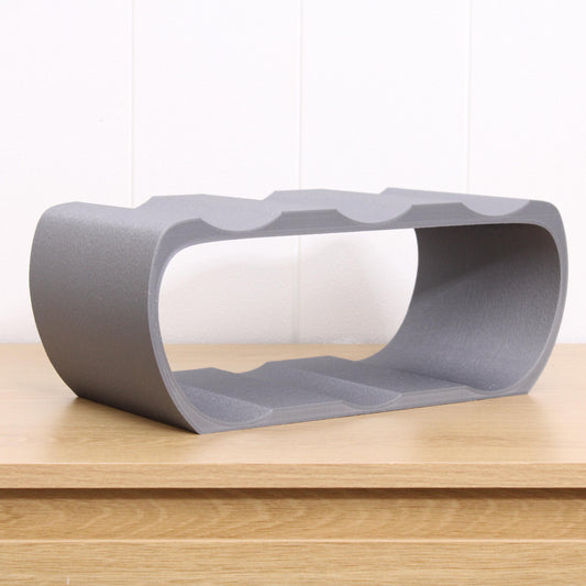 Lusso 6 Bottle Countertop Wine Rack in Grey