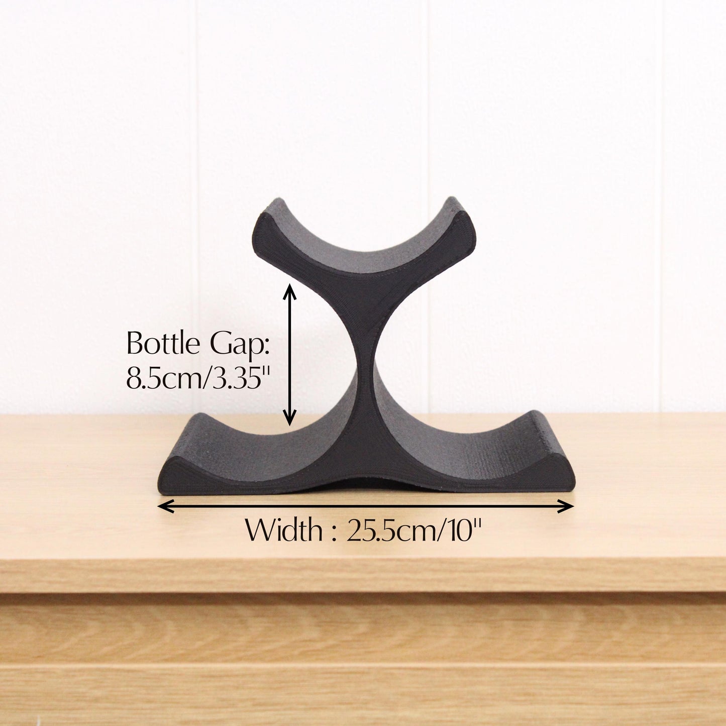 Countertop Wine Rack, Modern Pyramid Counter 3 Bottle Wine Stand, Vertical Display Wine Storage for Wine Lovers.