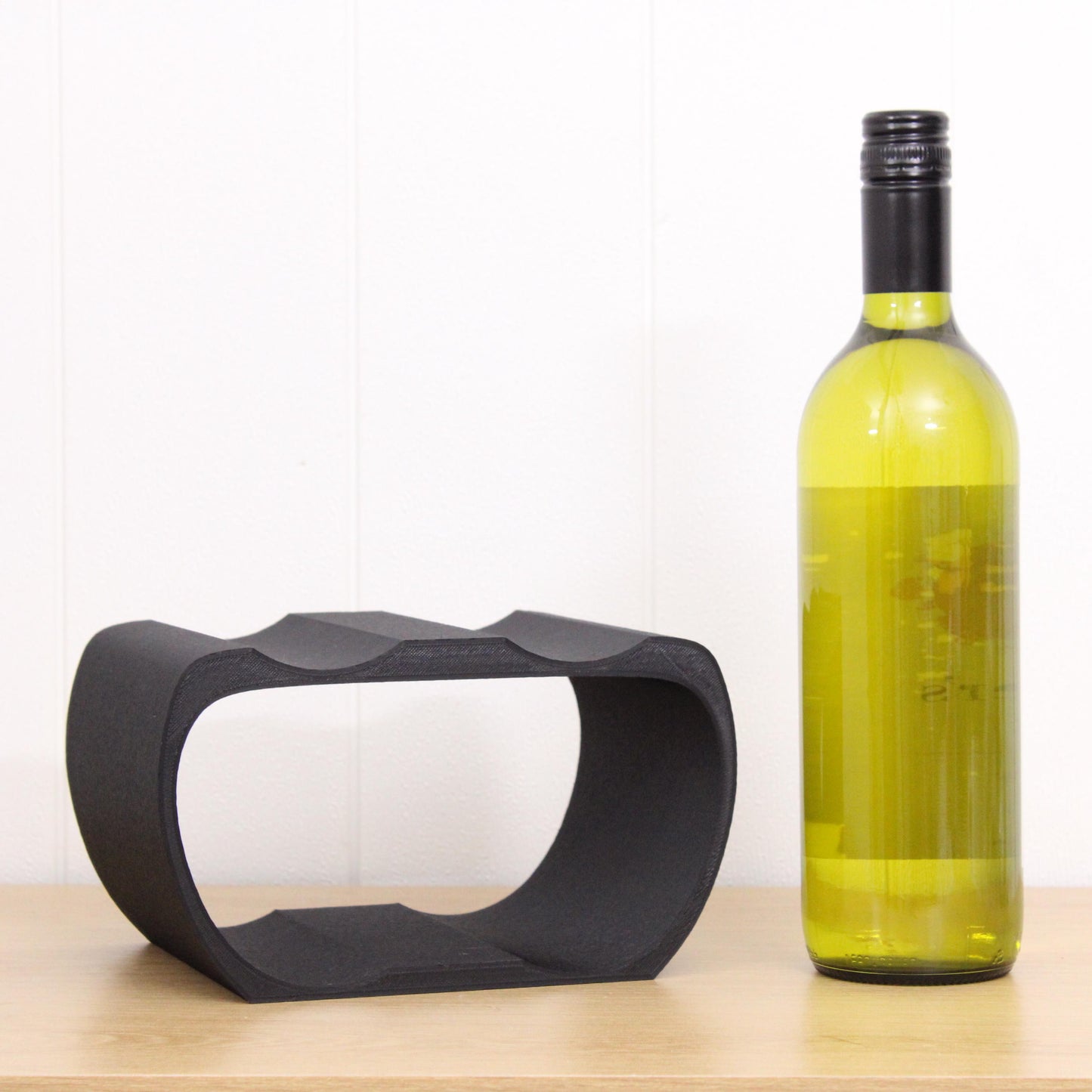 Lusso Wine Rack, 4 Bottle Countertop Wine Holder for Wine Lovers and home bars