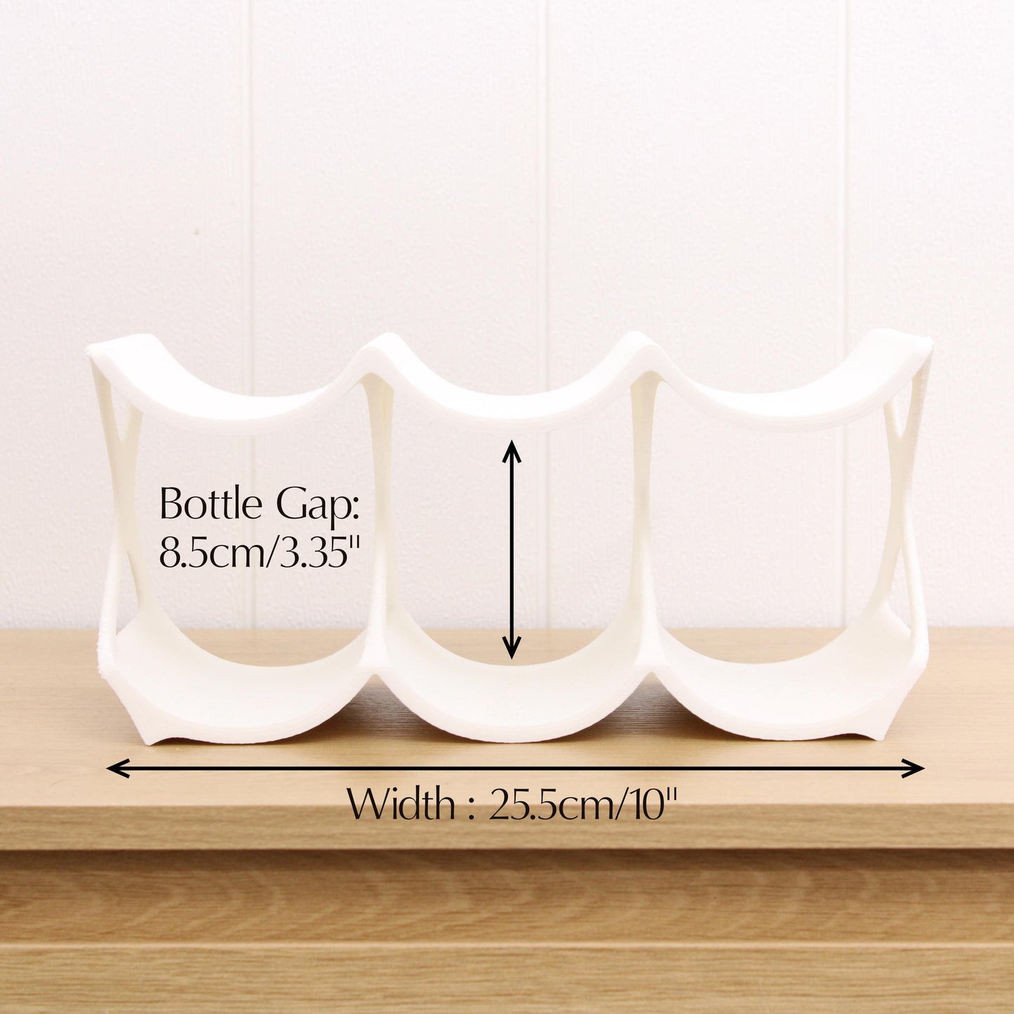 Modern Countertop Wine Rack, Edgy Large Modern Counter 6 Bottle Wine Stand, Vertical Display Wine Storage for Wine Lovers.