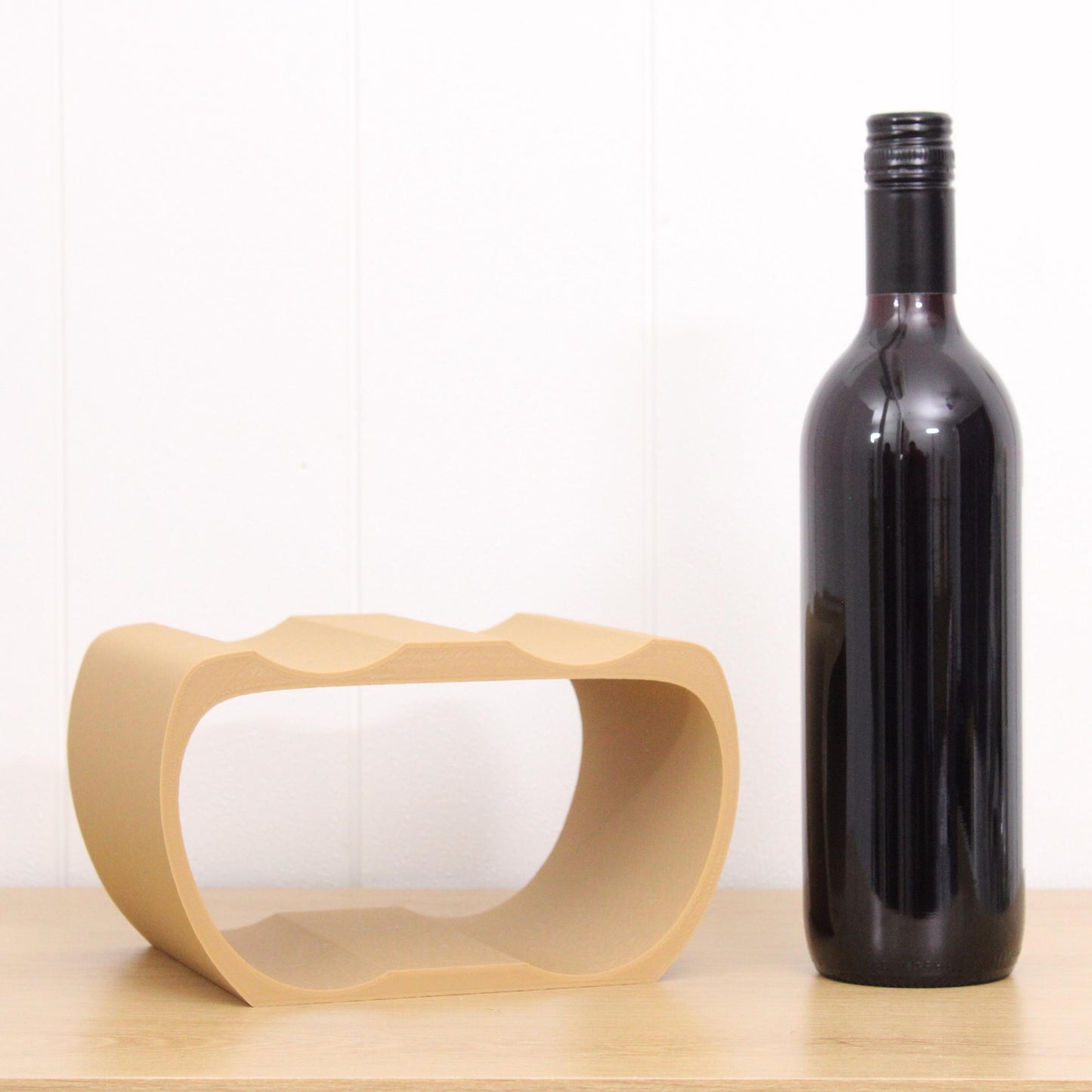 Lusso Wine Rack, 4 Bottle Countertop Wine Holder for Wine Lovers and home bars