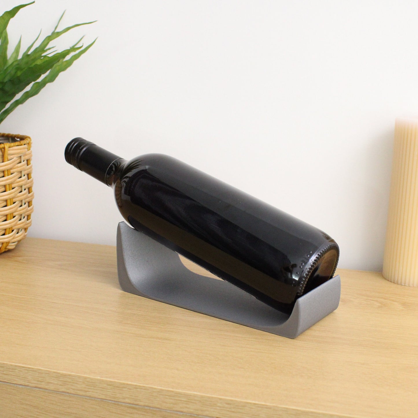 Minimal Wine Stand, Single Bottle Wine Rack for wine lovers