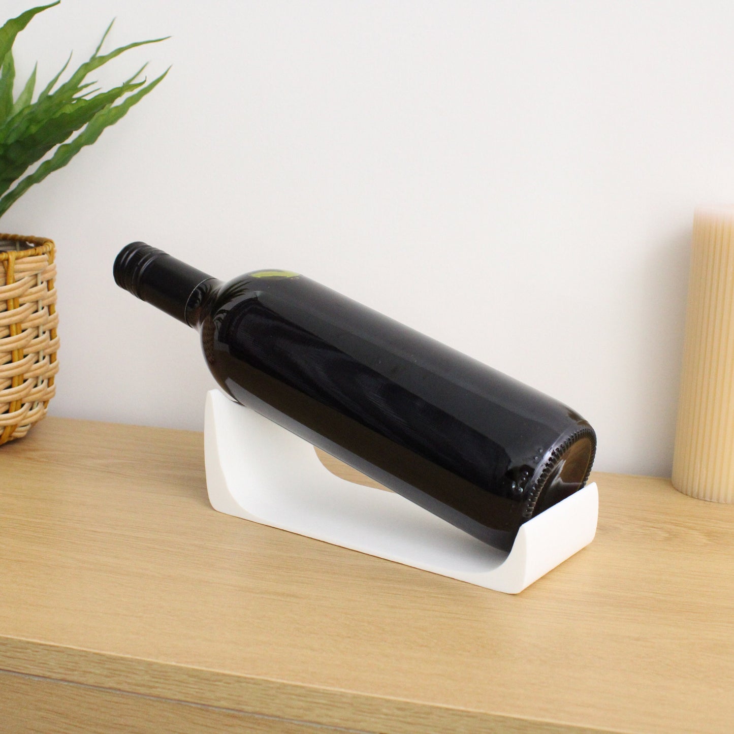 Minimal Wine Stand, Single Bottle Wine Rack for wine lovers