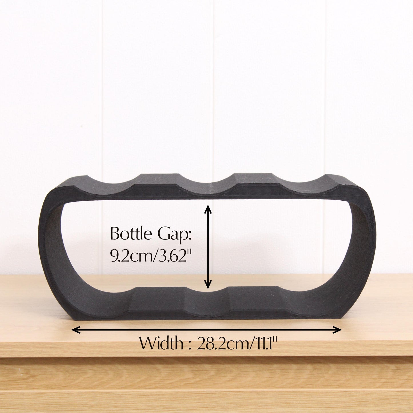 Lusso Wine Rack, Countertop Wine Holder for Wine Lovers and home bars
