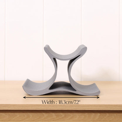 Mini Celeste Wine Rack, 3 Bottle Countertop Wine Stand, Vertical Display Wine Storage for Wine Lovers