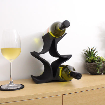 Celeste Wine Rack, 5 Bottle Countertop Wine Stand, Vertical Display Wine Storage for Wine Lovers