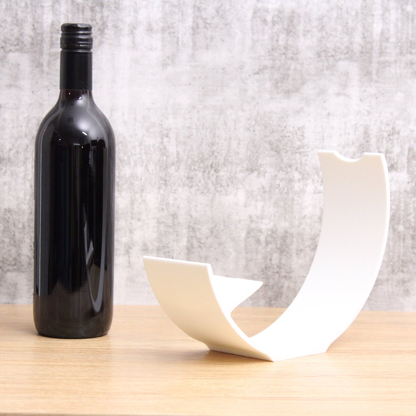 Crescent Wine Stand, Single Bottle Wine Rack for wine lovers