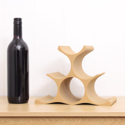 Pyramid Wine Rack, Countertop Wine bottle Holder for Wine Lovers.