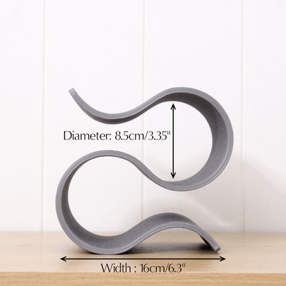 Mini Wavy Wine Rack, Small 2 bottle Wine Stand Home Organisation
