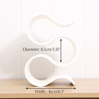 Wavy Wine Rack, Reversable Countertop Small 3 bottle Wine holder Stand, great freestanding wine lovers gift