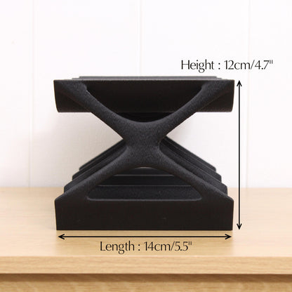 Modern Countertop Wine Rack, Edgy Large Modern Counter 6 Bottle Wine Stand, Vertical Display Wine Storage for Wine Lovers.