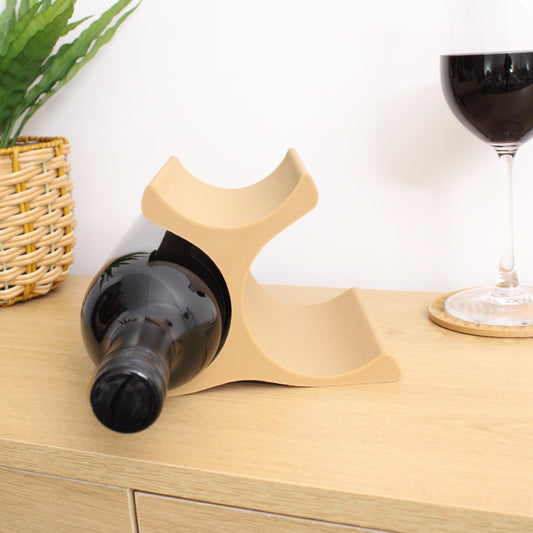 Countertop Wine Rack, Modern Pyramid Counter 3 Bottle Wine Stand, Vertical Display Wine Storage for Wine Lovers.