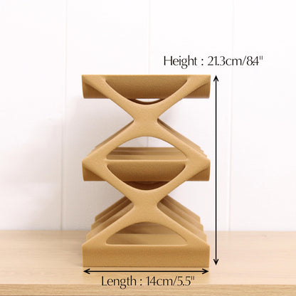 Modern Countertop Wine Rack, Edgy Large Modern Counter 9 Bottle Wine Stand, Vertical Display Wine Storage for Wine Lovers.
