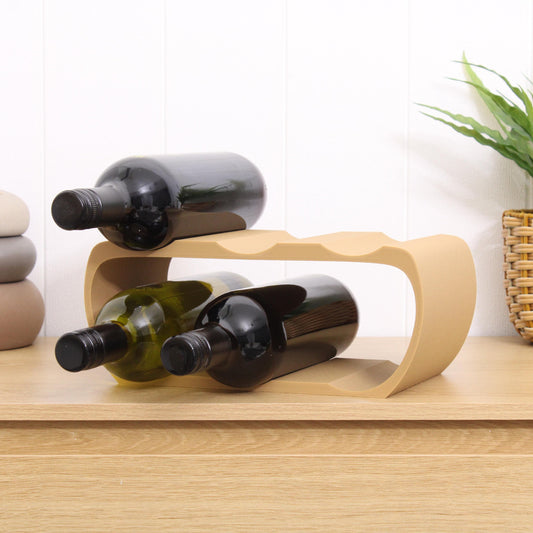 Lusso Wine Rack, Countertop Wine Holder for Wine Lovers and home bars