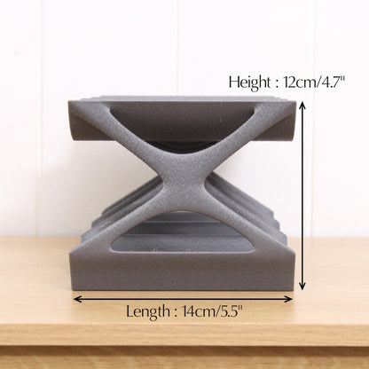 Modern Countertop Wine Rack, Edgy Large Modern Counter 6 Bottle Wine Stand, Vertical Display Wine Storage for Wine Lovers.