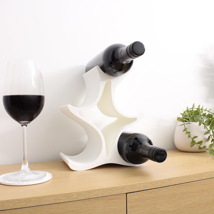 Celeste Wine Rack, 5 Bottle Countertop Wine Stand, Vertical Display Wine Storage for Wine Lovers