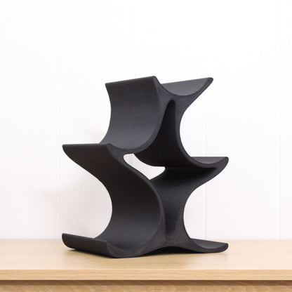 Celeste Wine Rack, 5 Bottle Countertop Wine Stand, Vertical Display Wine Storage for Wine Lovers