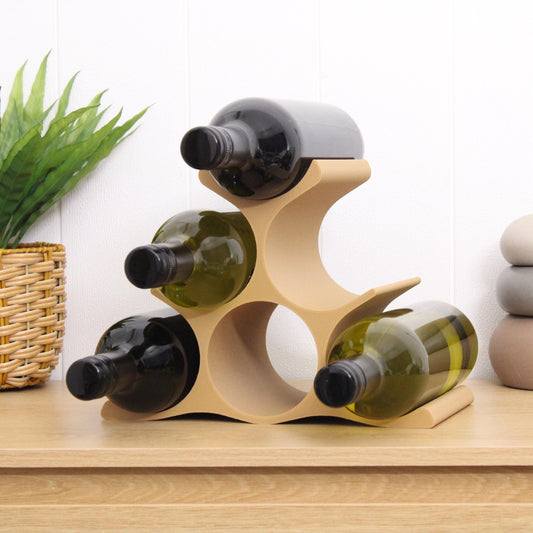 Pyramid Wine Rack, Countertop Wine bottle Holder for Wine Lovers.