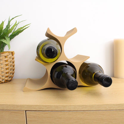 Pyramid Wine Rack, Countertop Wine bottle Holder for Wine Lovers.