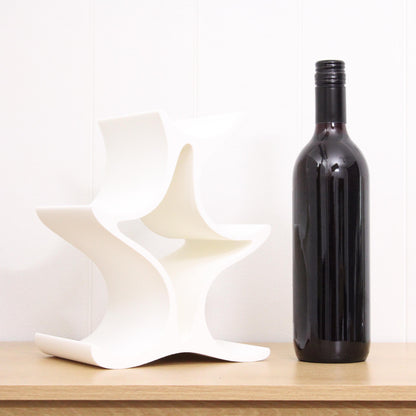 Celeste Wine Rack, 5 Bottle Countertop Wine Stand, Vertical Display Wine Storage for Wine Lovers
