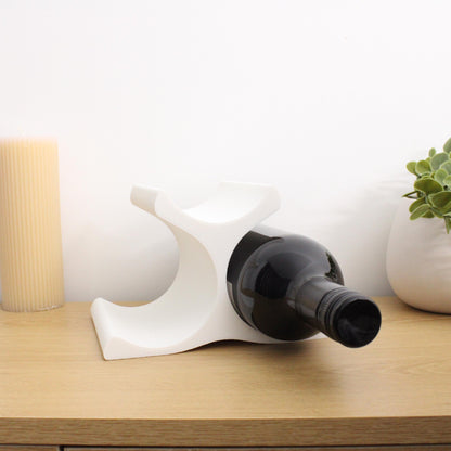 Countertop Wine Rack, Modern Pyramid Counter 3 Bottle Wine Stand, Vertical Display Wine Storage for Wine Lovers.