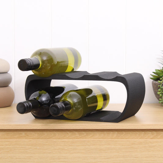 Lusso Wine Rack, Countertop Wine Holder for Wine Lovers and home bars