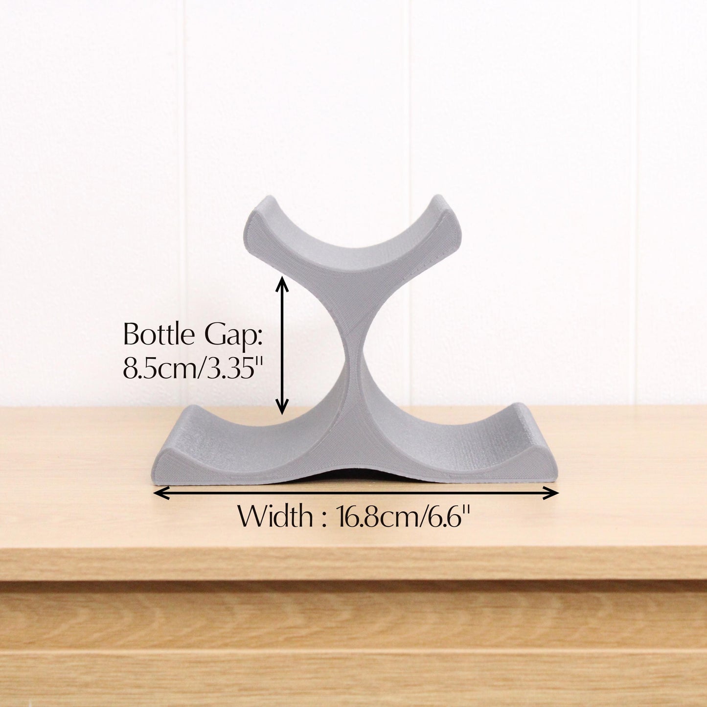 Countertop Wine Rack, Modern Pyramid Counter 3 Bottle Wine Stand, Vertical Display Wine Storage for Wine Lovers.