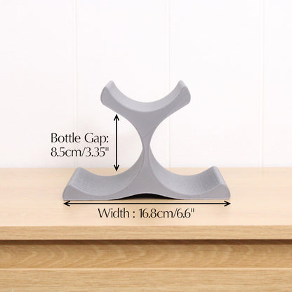 Countertop Wine Rack, Modern Pyramid Counter 3 Bottle Wine Stand, Vertical Display Wine Storage for Wine Lovers.